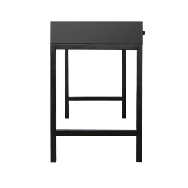 Not Yet Made - Made To Order Maple Writing Desk - Black For Sale - Image 5 of 8