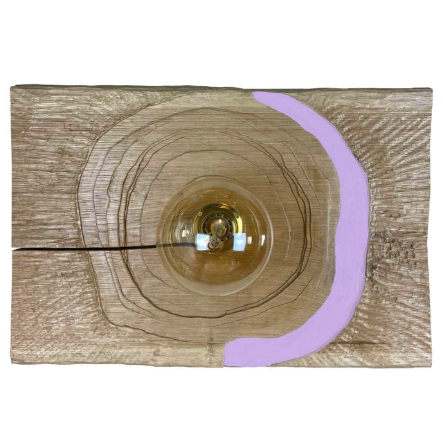 Light Purple Spinning Top Lamp by Pietro Meccani for Meccani Design For Sale - Image 6 of 6