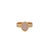 Gold Cleopatra Pink Quartz Gemstone Gold Ring, Size 5 For Sale - Image 8 of 8