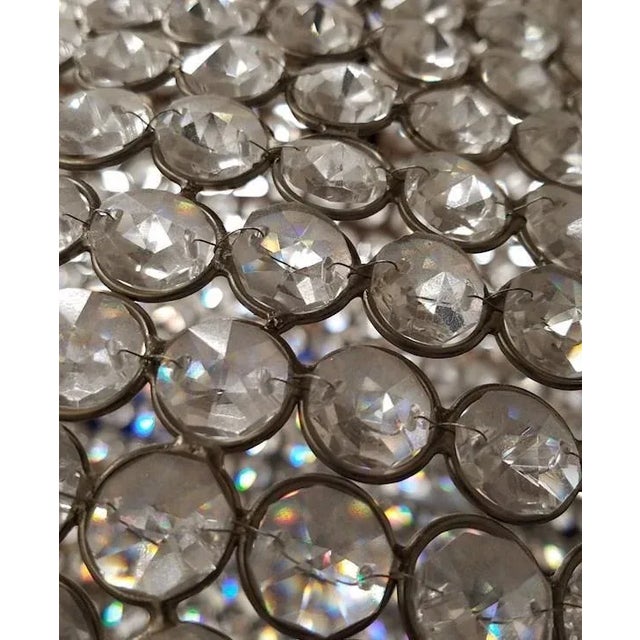 Unusual Vase or Lamp/Chandelier Shade Made With Numerous Cut Crystals For Sale - Image 12 of 12