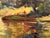 Green Figures in a Forest by a River Bank in Northern Ireland by 20th Century Artist 1980 Circa For Sale - Image 8 of 18