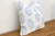 White & Blue Jaipur Blockprint Linen Pillow Cover For Sale - Image 4 of 6