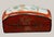 Late 20th Century Antique Chinese Red Lacquer Box Porcelain Plaque Metal Inlay C1920 For Sale - Image 5 of 18