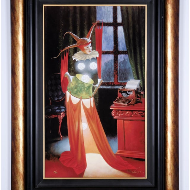 2015 Print in Excellent Condition overall with some chipping on the top of the frame Michael Cheval "Inspiration" Artist...