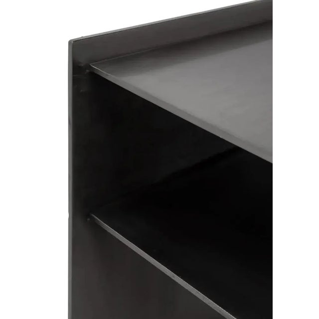 Not Yet Made - Made To Order NOIR Cyrus Side Table, Antique Silver Finish For Sale - Image 5 of 5