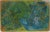 Abstract Earl Winston Escher Mid-Century Modernist Abstract Lithograph in Blue and Green For Sale - Image 3 of 3