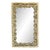 Vintage Cream Floral Wood Mirror For Sale