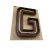 Metal Large Vintage Neon Marquee Letter "G" From Pan-Pacific Auditorium For Sale - Image 7 of 7