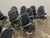 Black Leather Dining Chairs by Charlotte Perriand for Les Arcs, 1960s, Set of 12 For Sale - Image 6 of 10