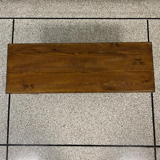 1960s Vintage Coffee Table in Pine For Sale - Image 5 of 11