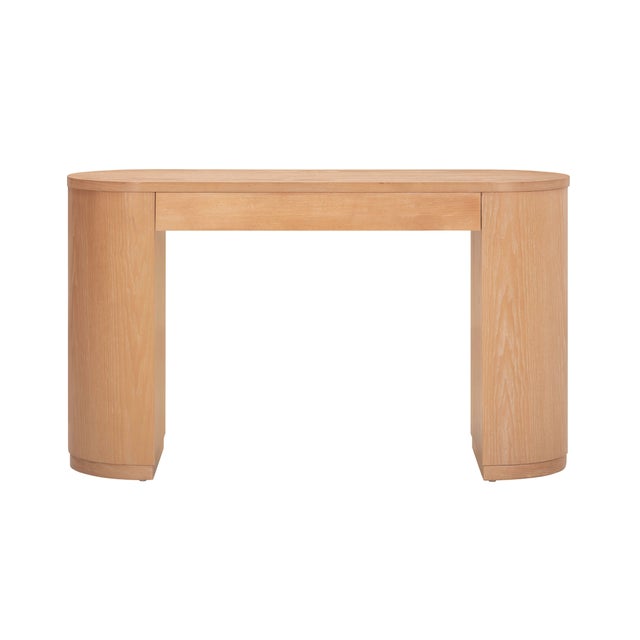 Marlow Natural Wood Writing Desk For Sale - Image 4 of 11