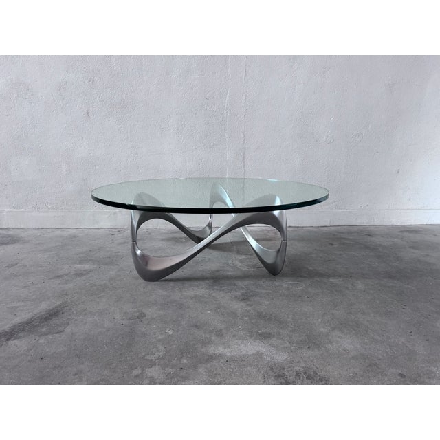 Metal Vintage Snake Coffee Table by Knut Hesterberg for Ronald Schmitt, 1970s For Sale - Image 7 of 7