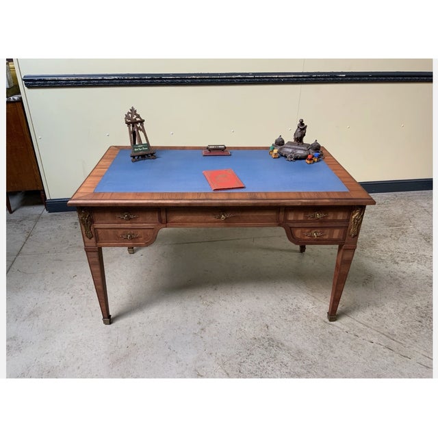 Antique Desk with Bronze Decorations, 1900 For Sale - Image 11 of 11