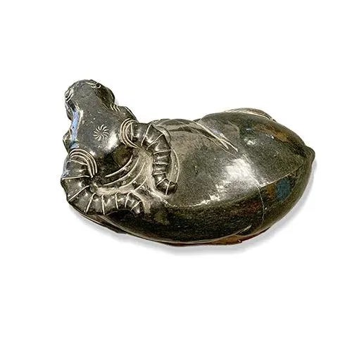 1960s Asian Black Stone Buffalo Statue For Sale In New York - Image 6 of 7