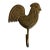 Vintage Brass Rooster Wall Hook For Sale