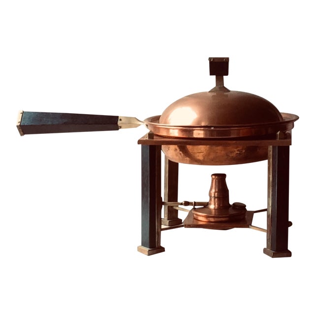 American Arts & Crafts Style Copper Chafing Dish Chairish