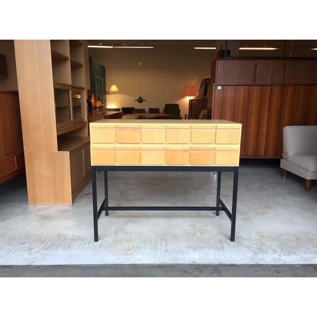 Oak Register Cabinet, 1960s For Sale - Image 10 of 11