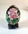 Chinese Vintage Chinese Cloisonné Enamel Floral Eggs W/Black Stands Set of 4 For Sale - Image 3 of 14