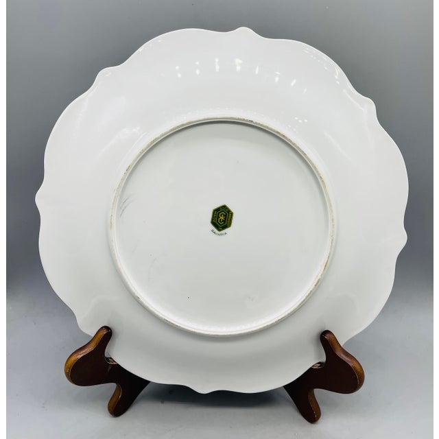 1950s Cico China Gold Floral Chop Plate Bavarian Germany Chairish