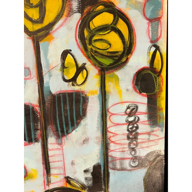 2010s Original Whimsical Painting by Seattle Artist Kelly Rae Cunningham From 2010 For Sale - Image 5 of 8