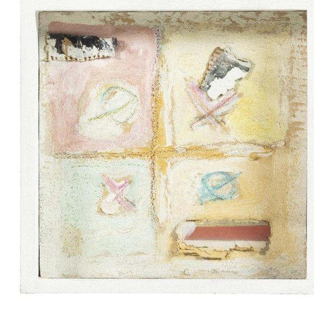 Contemporary Rui Aguiar, Composition, 1980s, Acrylic on Cardboard on Wood For Sale - Image 3 of 6