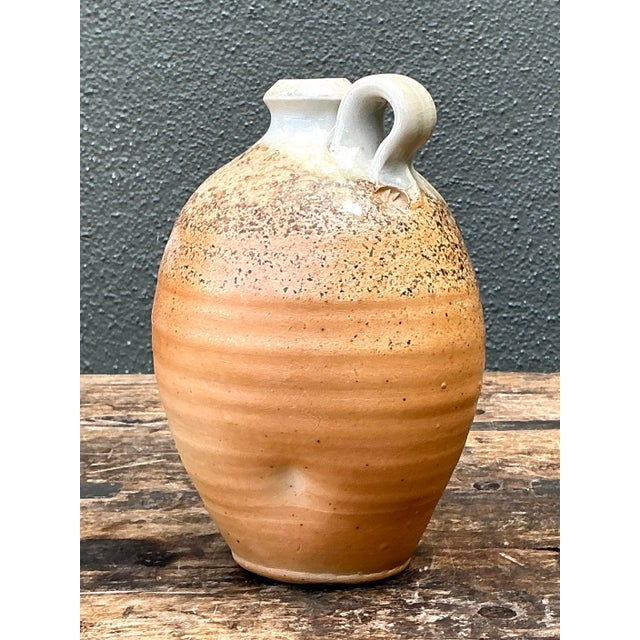Vintage Handcrafted Pottery Vessel For Sale - Image 12 of 12