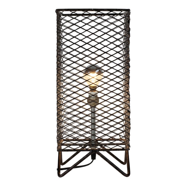 Vintage Table Lamp in the style of Mathieu Matégot, 1950s For Sale