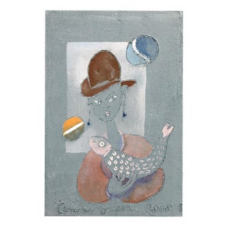 Tonino Guerra, Untitled, 2005, Fresco on Canvas For Sale