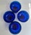 Mid 20th Century Set of 4 Colony Glass Co. Crown Cobalt Blue Pedestal Dishes For Sale - Image 11 of 16