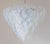 Italian chandelier shown with iridescent opaline Murano glass leaves mounted on chrome finish frame / Designed by Fabio...