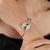Luxury Double Headed Serpentine Cz Bangle in Sterling Silver by Carat&Her For Sale - Image 4 of 13
