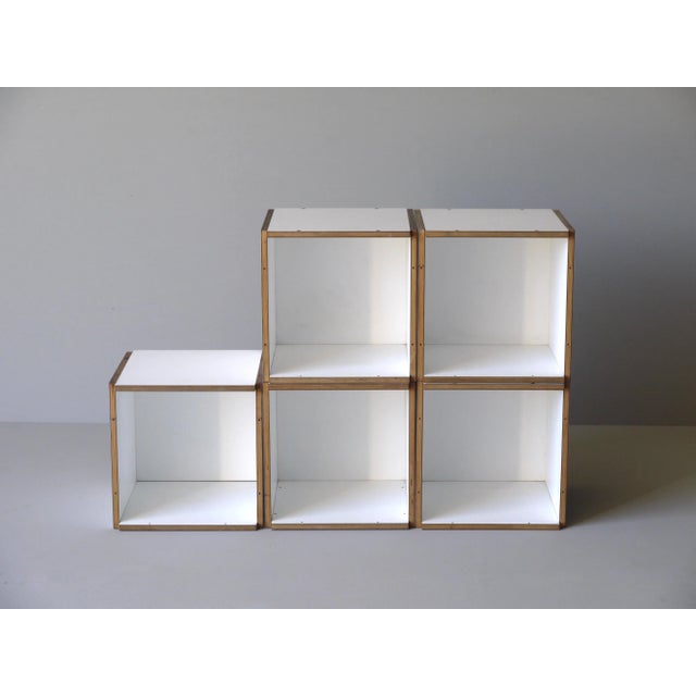 Wood Modular Shelves by Slothouber & Graatsma, 1970s, Set of 5 For Sale - Image 7 of 17