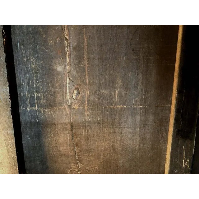 Brown Antique Chinese Repousse Enamel Cloisonne Double Dragon Large Framed Wall Hanging For Sale - Image 8 of 8