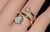 Authentic Chopard Happy Hearts Double Wrap Twist Ring in 18k Rose Gold With Mother of Pearl & Floating Diamond, Size 6.5 For Sale - Image 12 of 16
