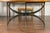 Early 21st Century French Dining Table with Round Parquetry Top circa 1900 and New Custom Iron Base For Sale - Image 5 of 7