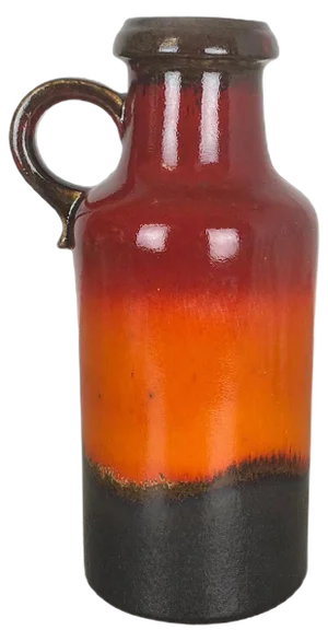 Large Multi-Color Fat Lava Vase from Scheurich, Germany, 1970s