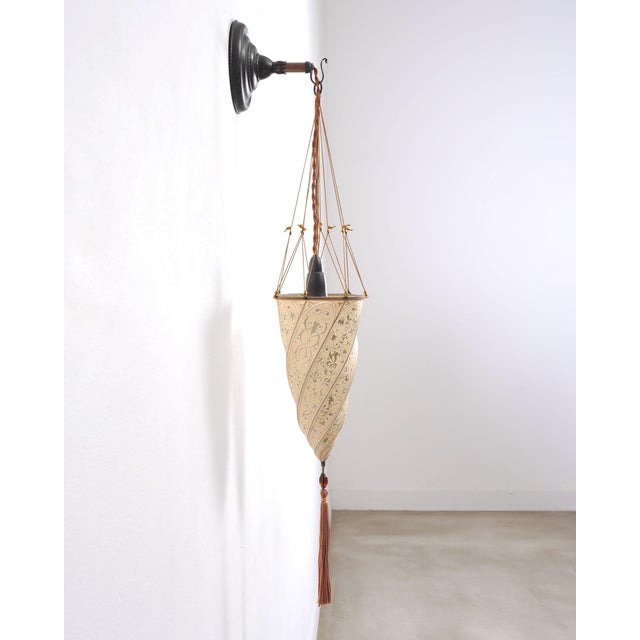 Pair of Fortuny Silk Cesendello Wall Sconces by Venetia Studium For Sale - Image 12 of 18