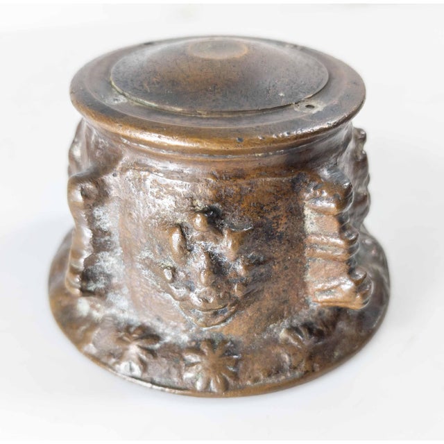 Bronze 18th Century or Earlier French Heavy Bronze Mortar For Sale - Image 8 of 10