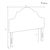 Full Headboard in Velvet Ink For Sale In Chicago - Image 6 of 6