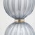 Light Pale Blue-Grey Blown Murano Glass Table Lamps, 1980s, Set of 2 For Sale - Image 3 of 12