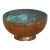 Antique Verdigris Copper Bowl For Sale