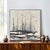 1960s Mid-Century Modern Black and Cream Nautical Sailboat Painting by R. Styles For Sale - Image 5 of 12