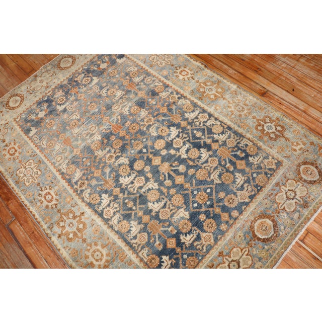 Early 20th Century Accent Persian Malayer Rug - 4'3" x 5'11" For Sale - Image 4 of 9