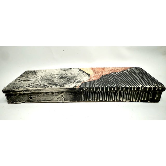 Anita Fields Ceramic Landscape Art Piece 11” X 4” Signed For Sale In Los Angeles - Image 6 of 9