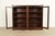 1920s Limbert Style Antique Arts & Crafts Mahogany Double Bookcase Cabinet, Newly Refinished For Sale - Image 5 of 12