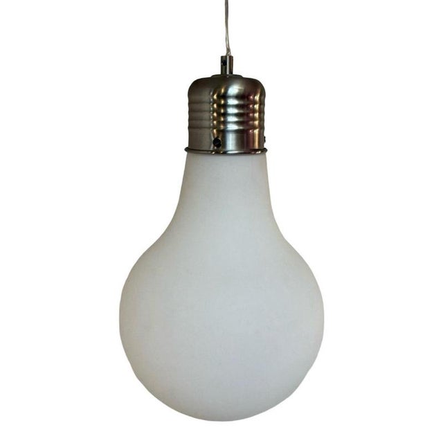 Frosted Glass Bulb Lamp For Sale - Image 6 of 8
