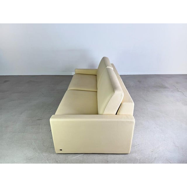 Two-Seater Beige Ego G Leather Sofa from Rolf Benz For Sale - Image 6 of 11