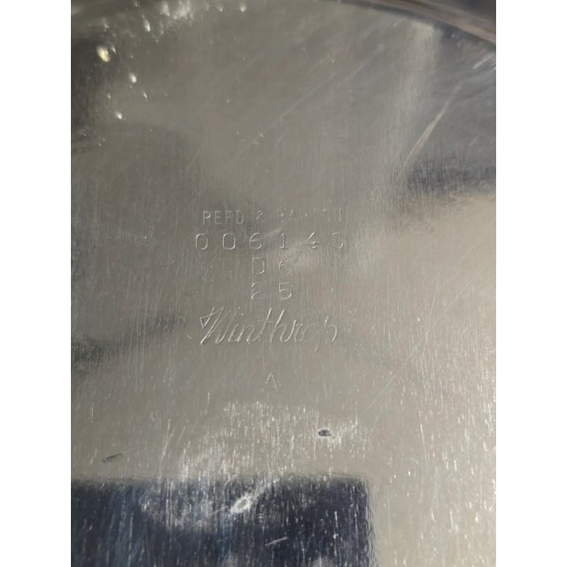 1960s Reed & Barton Winthrop Silver Plated Serving Tray For Sale - Image 9 of 17