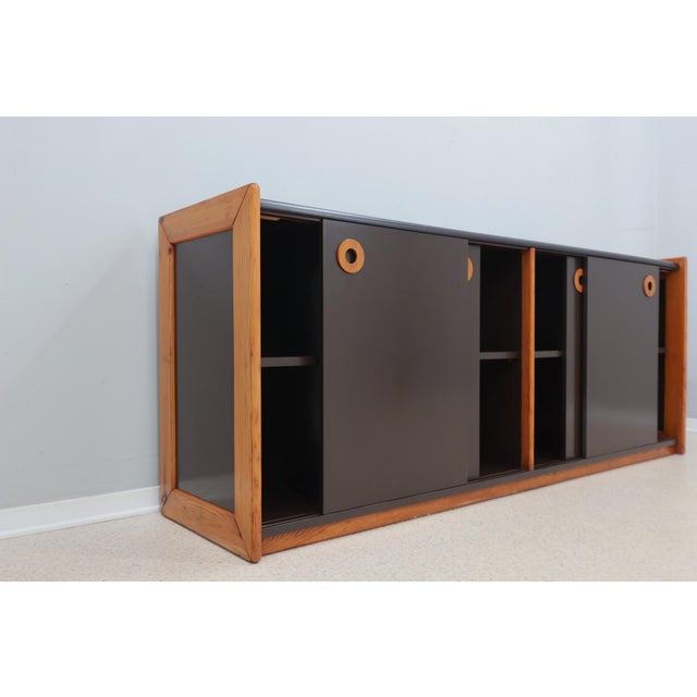 Vintage Postmodern Laminate and Wood Sideboard, 1970s For Sale - Image 12 of 15