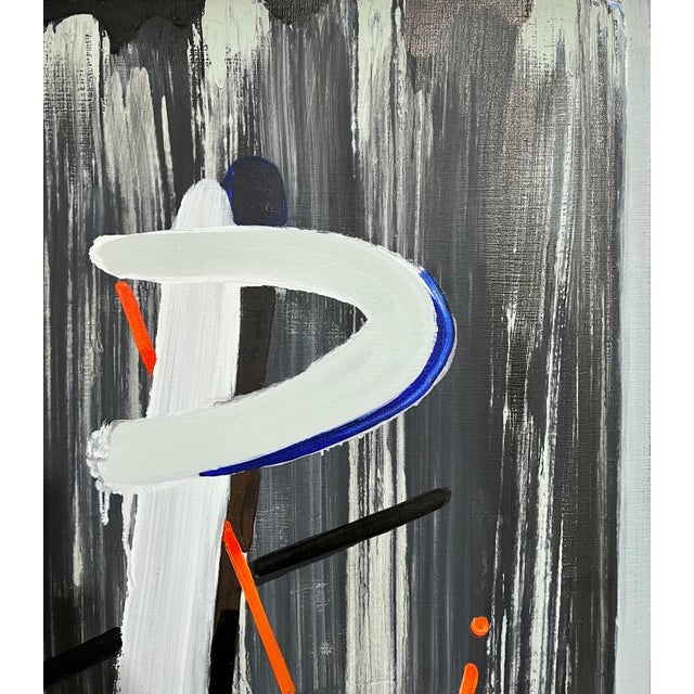 Black Ellen De Meutter, PAINT Abstract Belgian Contemporary Oil Painting Ellen De Meutter Woman Artist, 2007 For Sale - Image 8 of 11